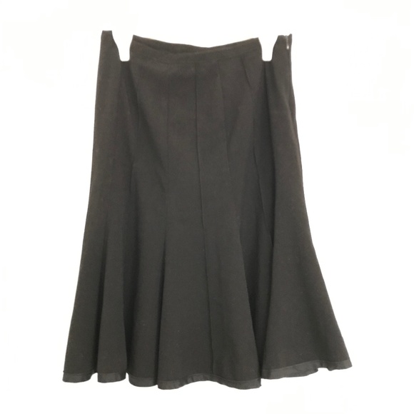 Y2K Costa Blanca Flare Skirt XS Fit Black Goth Punk Alternative - Picture 1 of 9